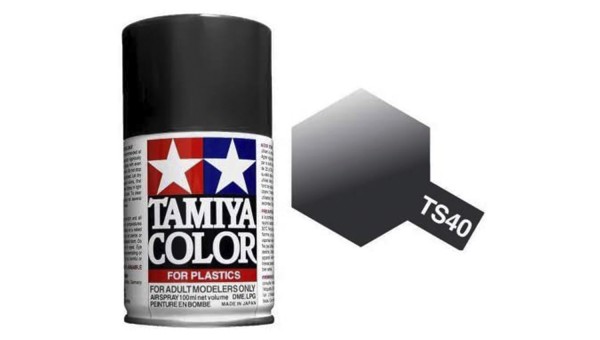 Tamiya TA85040 Pintura Spray 100ml. Negro Metalizado Tamiya TS-40