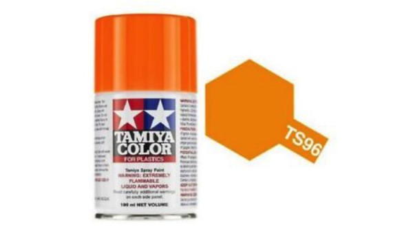 Tamiya TA85096 Pintura Spray 100ml. Naranja Fluorescente Tamiya TS-96