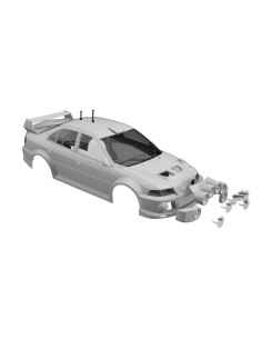 Carrocería Mitsubishi Lancer Evo V -blanco-