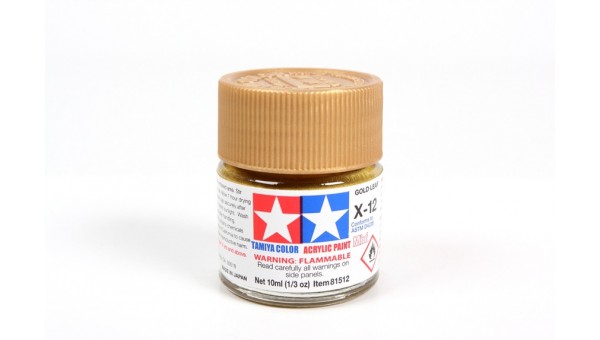 Pintura Acrílica 10ml. Dorado Tamiya X-12