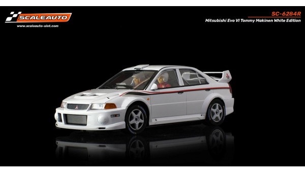 Mitsubishi Evo V White Racing Kit - Anglewinder In-Flex 2.0 Chassis