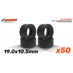 Neum. Goma A-S25 (Shore 25) 19x10,5mm Racing Slick para Llantas de 15,8 a 17mm. Bulk Pack 50 unid