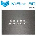 Separadores para eje 3/32 de 1mm 10 ud