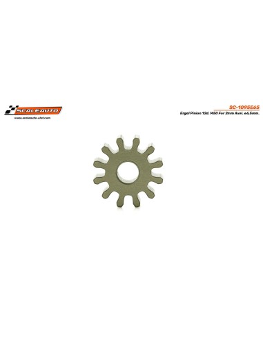 Piñón 10d. Ergal . ø6,5mm para eje de 2mm