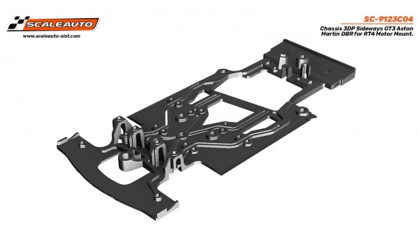 Chasis 3DP Sideways GT3 Aston Martin DBR para Soporte Motor RT4