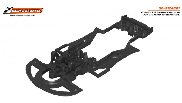 Chasis 3DP Sideways GT3 McLaren 720 para Soporte Motor RT3.