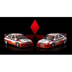 Mitsubishi Evo V 1998 World Champion Twin Pack n1 Tommy Makinen & n2 Richard Burns