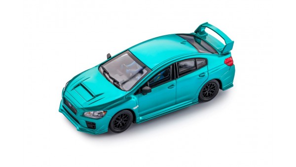 Subaru WRX STI cyan