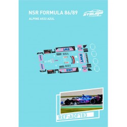 Calcas NSR FORMULA 86-89 ALPINE A522 AZUL