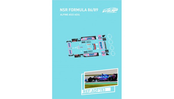 Calcas NSR FORMULA 86-89 ALPINE A522 AZUL