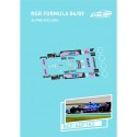 Calcas NSR FORMULA 86-89 ALPINE A522 AZUL