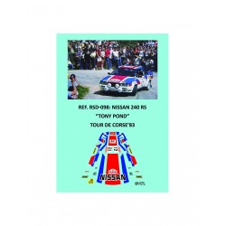 Calcas Nissan 240 RS - Tony Pond - Tour de Corse 1983