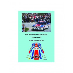 Calcas Nissan 240 RS - Tony Pond - Tour de Corse 1983