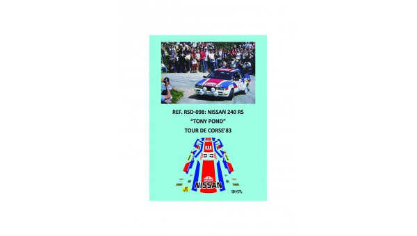 Calcas Nissan 240 RS - Tony Pond - Tour de Corse 1983