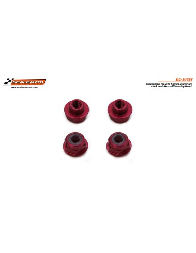 Casquillo sujeción h 1.5mm aluminio rojo cabeza hexagonal autoblock