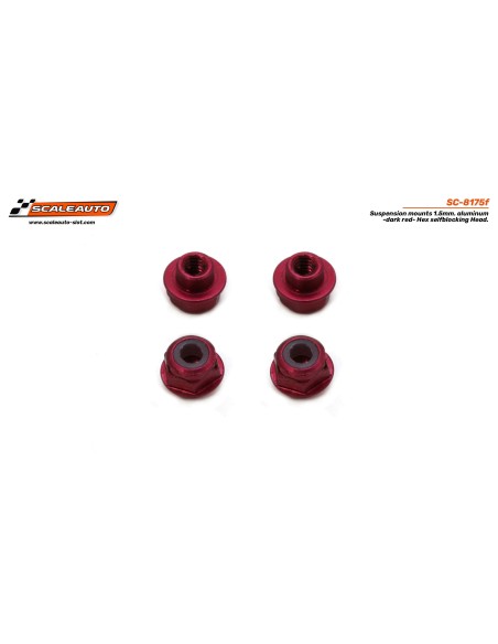 Casquillo sujeción h 1.5mm aluminio rojo cabeza hexagonal autoblock