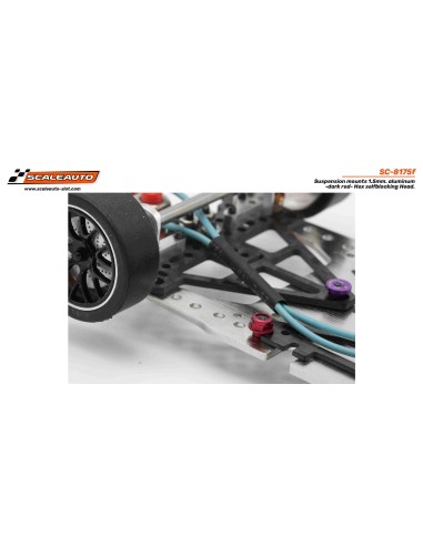 Casquillo sujeción h 1.5mm aluminio rojo cabeza hexagonal autoblock