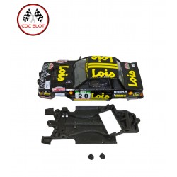 Chasis 3D monoblock anglewinder para Nissan 240RS de Avant Slot.