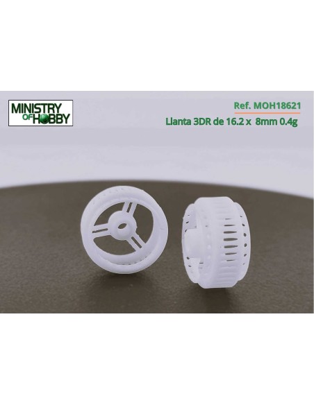 Llanta 3DR 16,2x8mm para eje 2,38"