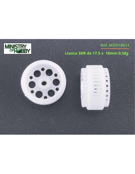 Llanta 3DR 17.5x10mm para eje 2,38"