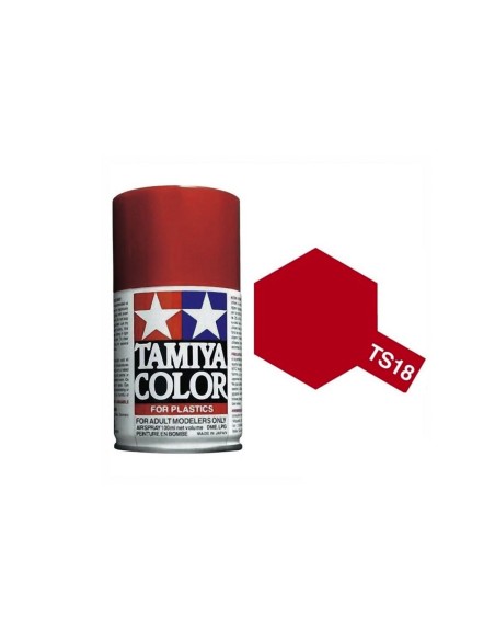 Pintura spray 100 ml rojo metálico TS-18