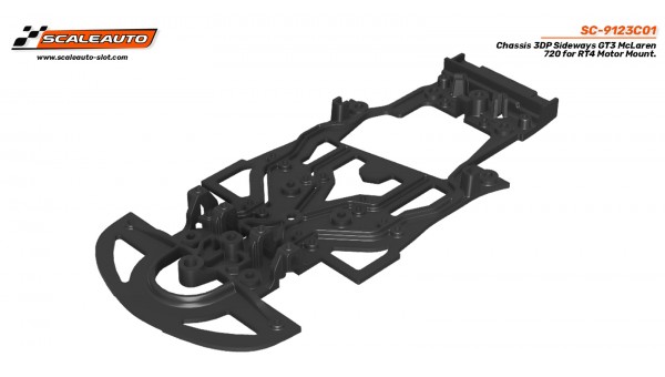Chasis 3DP Sideways GT3 McLaren 720 para Soporte Motor RT4.