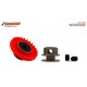 Corona 30d inline nylon roja con tornillo M2.5