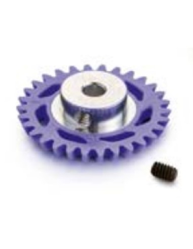 29 teeth, hex screw M2, light plastic, Ø16mm