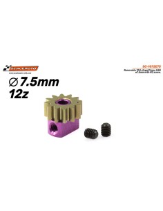 Piñón extraíble 12d M50 7.5mm ergal eje 2mm tornilo