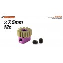 Piñón extraíble 12d M50 7.5mm ergal eje 2mm tornilo