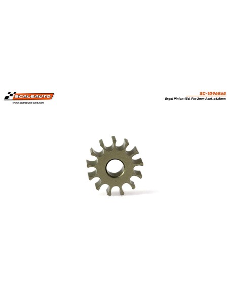 Piñón 13d ergal 6.5mm eje 2mm