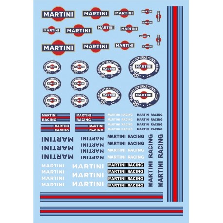 MARTINI Calcas al agua. 70x100mm