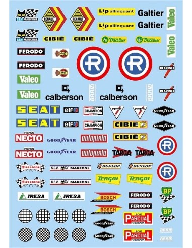 LOGOS CLÁSICOS II. Calcas al agua. 70x100mm