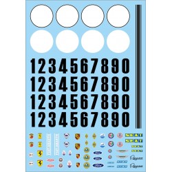 DORSAL CLASSIC. Calcas al agua. 70x100mm