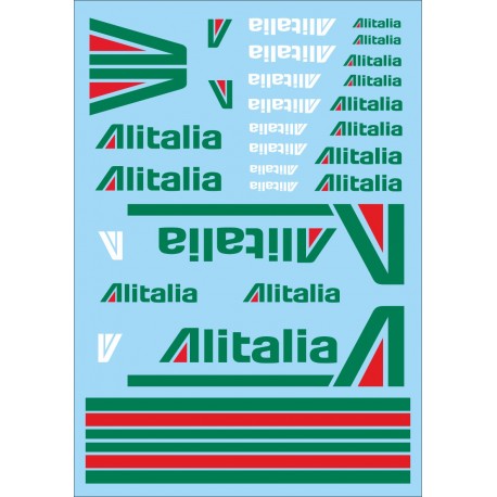 ALITALIA Calcas al agua. 70x100mm