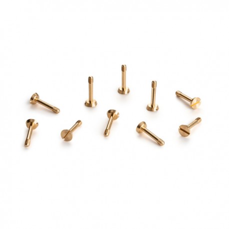 Tornillos metrico M2x11mm laton cabeza grande 10x