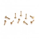 Tornillos metrico M2x11mm laton cabeza grande 10x