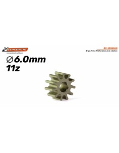 Piñón 11d. Ergal . ø6,0mm para eje de 2mm