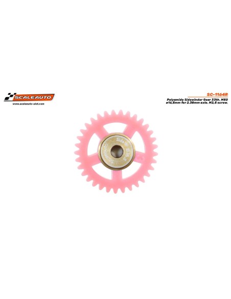 Corona 33d. Sidewinder M50 ø16,5mm Procomp-RS Polyamide para eje 2.38mm y Tornillo M2,5