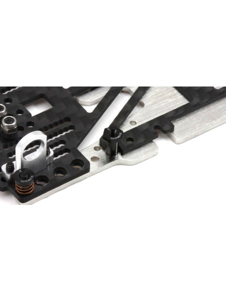 Casquillo sujección H 5mm Alum negro hexagonal