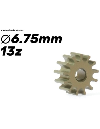 Piñón 13d. Ergal . ø6,75mm para eje de 2mm