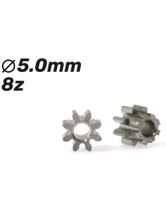 Piñón 8d. M50 acero para eje 2mm ø5,0mm x 2mm