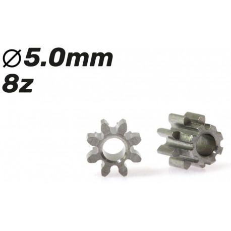 Piñón 8d. M50 acero para eje 2mm ø5,0mm x 2mm