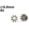Piñón 8d. M50 acero para eje 2mm ø5,0mm x 2mm