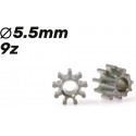 Piñón 8d. M50 acero para eje 2mm ø5,0mm x 2mm