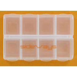 Caja de 8 compartimientos con cierre