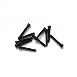 Tornillos cabeza plana Phillips M2 x 15mm Negro