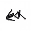 Tornillos cabeza plana Phillips M2 x 15mm Negro