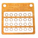 Separador 0,20 mm. MINI BRONCE para eje 2,38 mm.