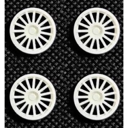 Tapacubos Integrale 15,8mm White (comp. Scaleauto)